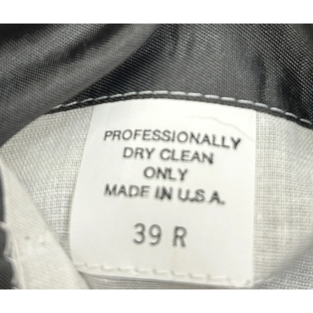 Givenchy Monsieur Blazer Mens 39R Gray Houndstooth USA‎ Made Timeless Vintage